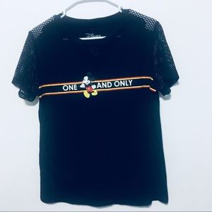 Mickey One and Only Mesh Graphic Skater Tee